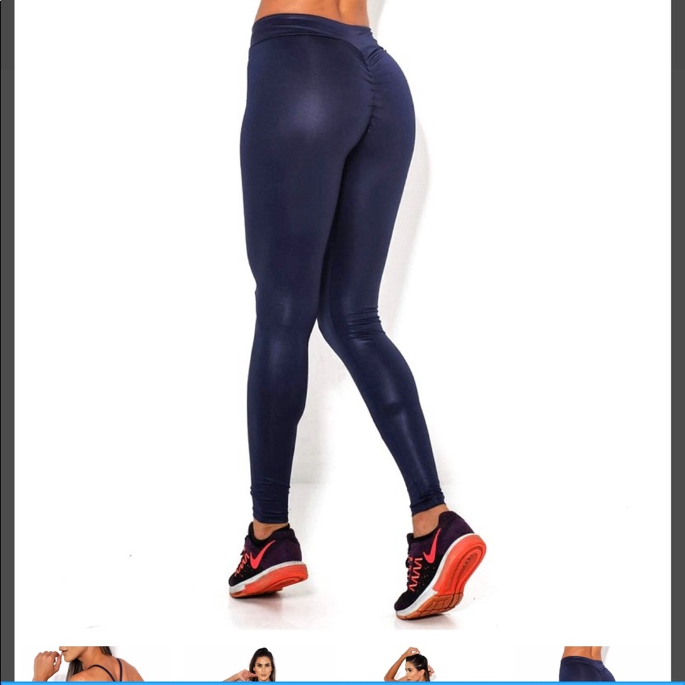 Scrunch booty leggings - blue